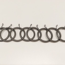 Curtain ring, graphite gray, 28mm