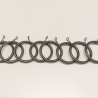 Curtain ring, graphite gray, 28mm