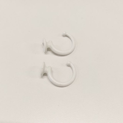 Hook for curtain tiebacks
