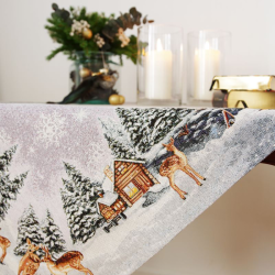 Christmas tablecloth WINTER 100x100cm