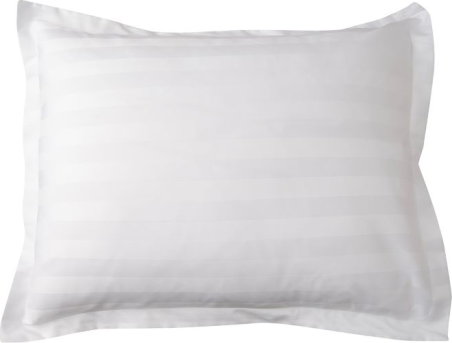 Pillowcase HOTEL CLASSIC 50x60, white striped satin