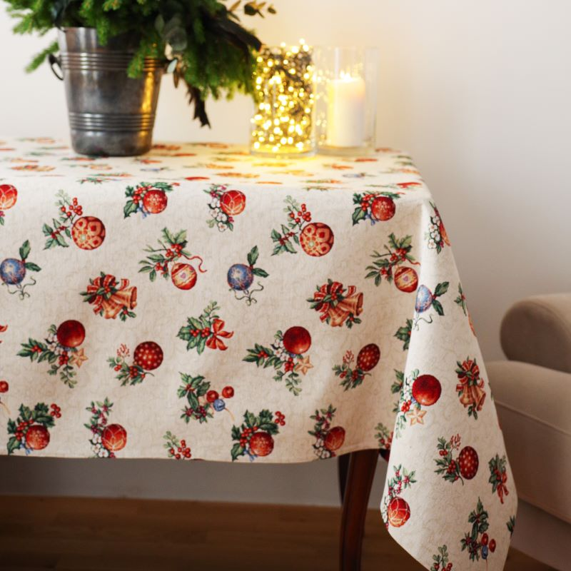 Christmas tablecloth CAMPBELL, rectangular