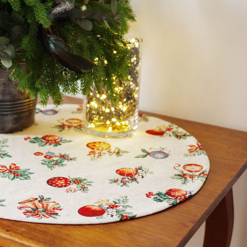 Christmas table runner CAMPBELL, round