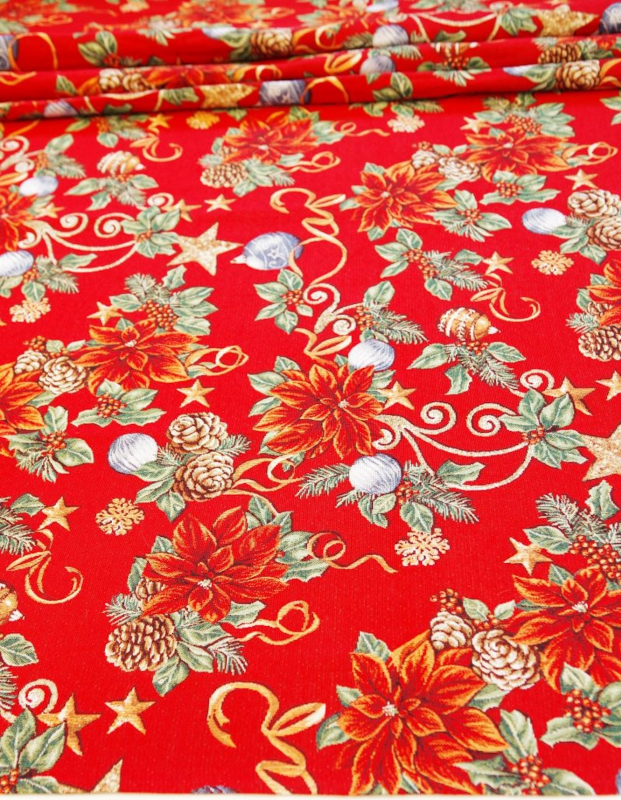Christmas table runner CRACKERS