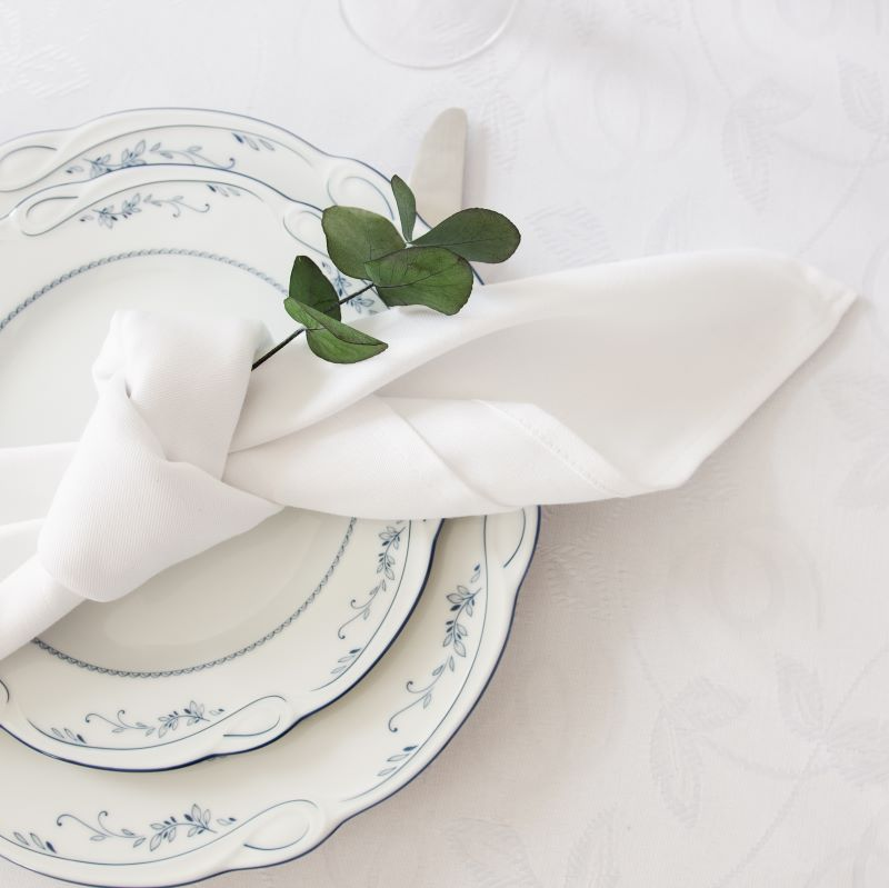 Napkin MAN v.01, white, 49x53cm