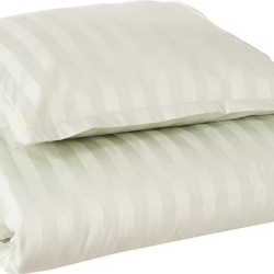 Bed linen HOTEL CLASSIC, 200x210cm, striped satin, mint green