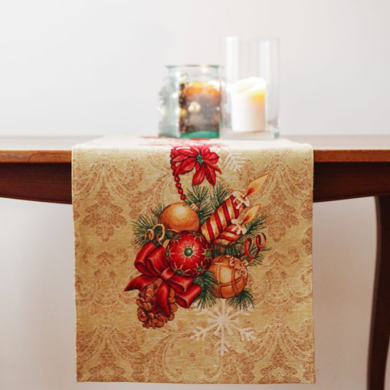 Christmas table runner GOLD