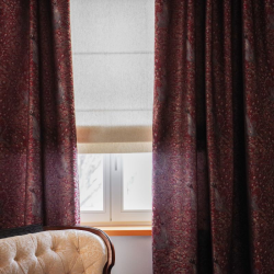 Curtain PAABULIND v.17, wine red