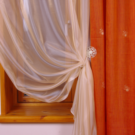 Sheer curtain LAGUNA 805 v.628, gold