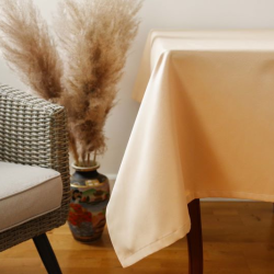Tablecloth RASO v.02, yellowish beige, square