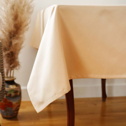 Tablecloth RASO v.02, yellowish beige, square