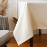Tablecloth RASO v.01, off-white, rectangular, with Teflon treatment