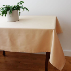 Tablecloth RASO v.02, yellowish beige, square