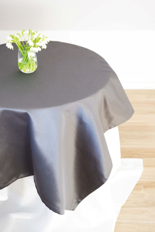 Tablecloth RASO v.35, gray, round