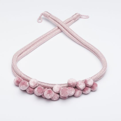 Curtain tieback POM-POM, v.11, dusty pink