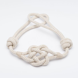 Curtain belt KNOTS v.08 cashmere
