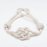 Curtain belt KNOTS v.08 cashmere