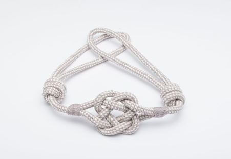 Curtain belt KNOTS v.05, delicate lavender