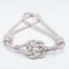 Curtain belt KNOTS v.05, delicate lavender