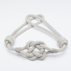 Curtain belt KNOTS v.14, gray