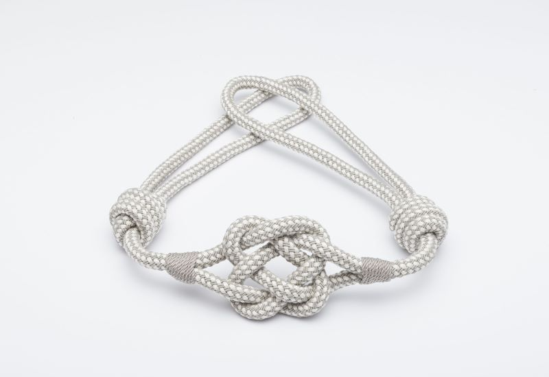 Curtain belt KNOTS v.14, gray