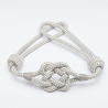 Curtain belt KNOTS v.14, gray