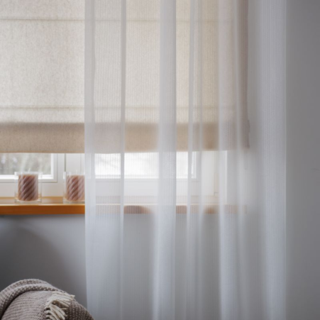 Sheer curtain VENUS v.01, white