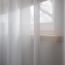 Tulle curtain VENUS v.01, white