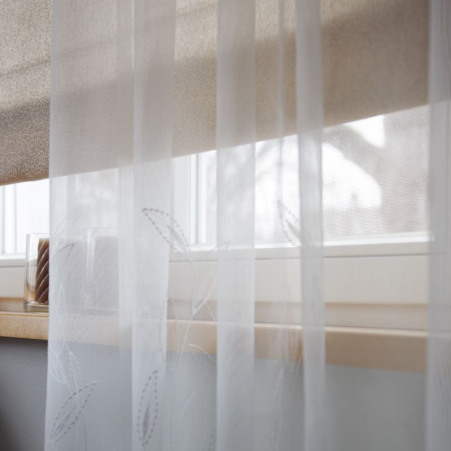 Sheer curtain LITERA v.01, off-white