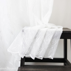 Tulle curtain LITERA v.01, white