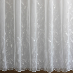 Tulle curtain LITERA v.01, white