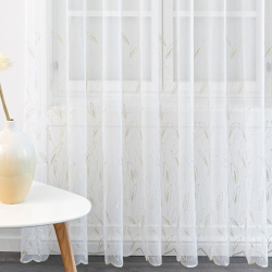 Sheer curtain LITERA v.02, gold