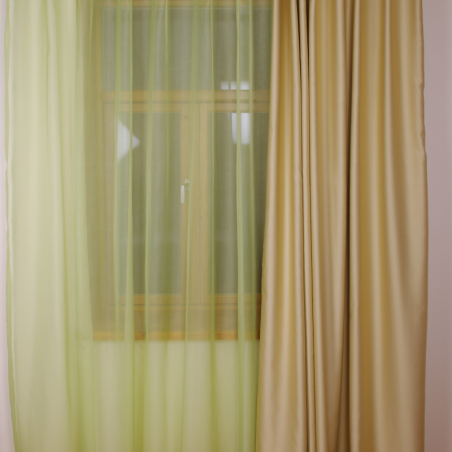 Tulle curtain LAURA 11101 v.17, green