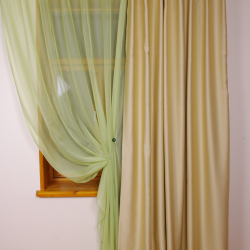 Tulle curtain LAURA 11101 v.17, green