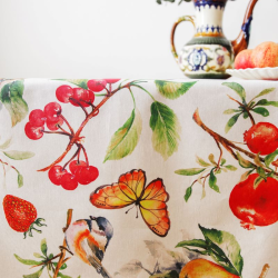 Tablecloth ISTRIA, fruits, with Teflon treatment