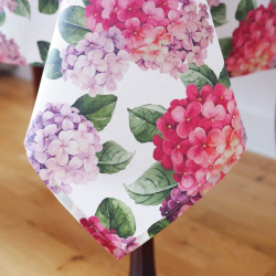 Tablecloth HORTENSIA, pink, with Teflon treatment