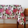 Tablecloth HORTENSIA, pink, with Teflon treatment