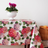 Tablecloth HORTENSIA, pink, with Teflon treatment