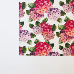 Tablecloth HORTENSIA, pink, with Teflon treatment
