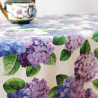Tablecloth HORTENSIA, purple, with Teflon treatment