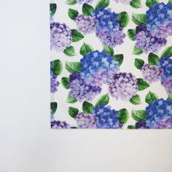 Tablecloth HORTENSIA, purple, with Teflon treatment