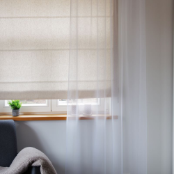 Sheer curtain FIZZY v.01, white
