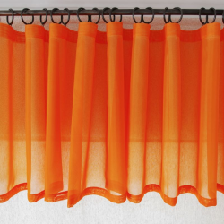 Upper curtain LAURA 11101 v.09, orange, READY CURTAIN