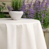 Tablecloth GAR v.33, light beige, round, with Teflon treatment