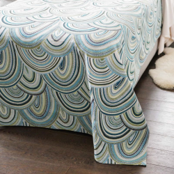 Bed cover MUMBO v.23, turquoise blue