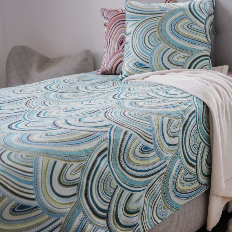 Bed cover MUMBO v.23, turquoise blue