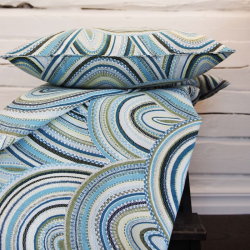 Bed cover MUMBO v.23, turquoise blue