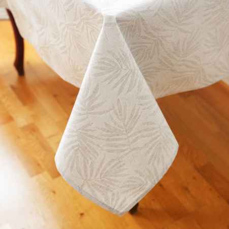 Tablecloth GAR v.33, light beige, square, with Teflon treatment