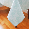 Tablecloth SENEKA v.24, aquamarine, square, with Teflon treatment