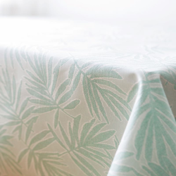 Tablecloth SENEKA v.24, aquamarine, square, with Teflon treatment